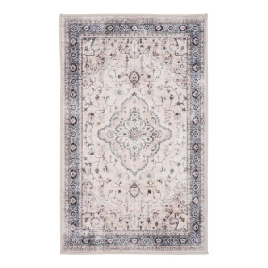 Covor intrare hol Doormat, Alb murdar, 80x50 cm - Img 3