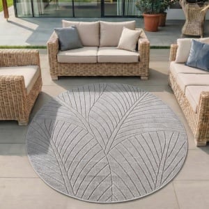 Covor Rotund NOVA V3 Argintiu 160x160 cm