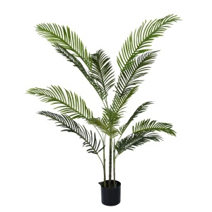Dísznövény, Areca II, zöld, PP műanyag, cserepes, 150 cm