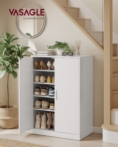 Dulap pantofar 2 usi, Custos, Alb, 60x36x90.4 cm