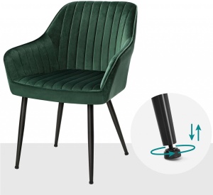Étkezőszék, Songmics, zöld, 62.5x60x85 cm - Img 5