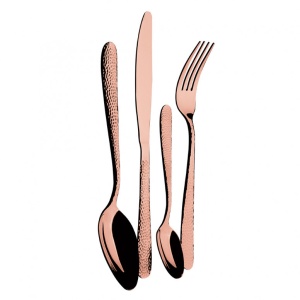 Evőeszközkészlet szett 24 darabos, tükör, rose gold - Img 4