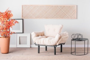 Fotel, Nitta, krém, 135x70x45 cm