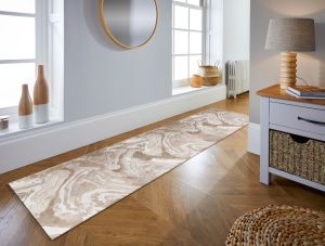 Futószőnyeg, Marbled, Flair Rugs, natúr, 80X300 cm