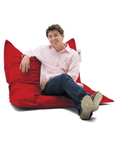 Kerti babzsákfotel, Cushion, piros, 100x100x20 cm