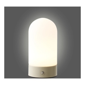 Lampa de masa reincarcabila Ashford, Bej, 9x9x18 cm - Img 2