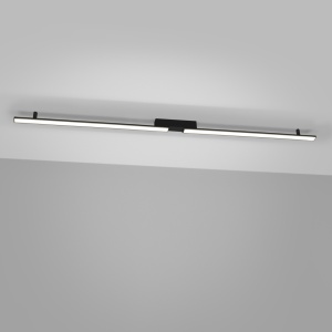 LED-es csillár, Lagom, 4000K, fekete, 181x4x7 cm - Img 3