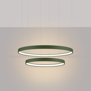 LED-es csillár, Rio 2, 3000K, olíva, 78x78x150 cm - Img 3