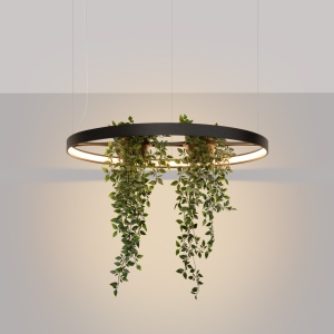 LED-es csillár, Rio Bio 78, 3000K, fekete, 78x78x200 cm - Img 3