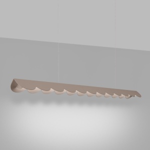 LED-es függőlámpa, Biscuit, 4000K, taupe, 131x13x200 cm - Img 3