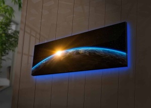 LED-es kép 3090NASA, többszínű, 30x90x3 cm