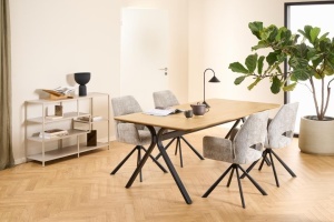 Masa dining Bristol, Natural, 75x200x100 cm