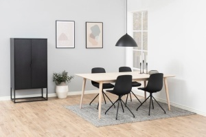 Masa dining Century, Alb, 75.3x200x100 cm - Img 2