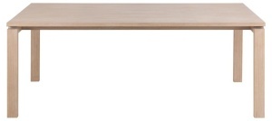 Masa dining Linley, Alb, 75x200x100 cm - Img 6