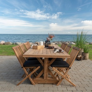 Masa dining Volos, Natural, 240x100x75 cm - Img 3