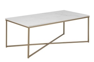 Masuta de cafea Alisma, Alb, 46x120x60 cm - Img 2