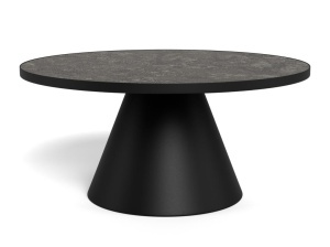Masuta de cafea Soli, Negru, 40x85.7x85.7 cm - Img 3