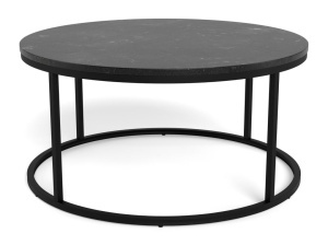 Masuta de cafea Spiro, Negru, 40x80x80 cm - Img 3