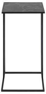 Masuta laterala Infinity, Negru, 63x43x35 cm - Img 4