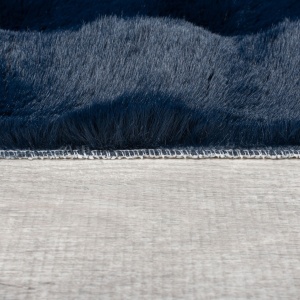 Műszőrme szőnyeg, gofri mintás, Flair Rugs, sötétkék, 180X290 cm - Img 3