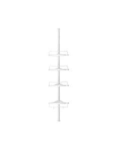 Sarokpolc fürdőszobába, Songmics, BCB001A, 85-305 cm, fehér