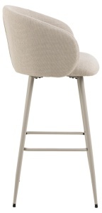 Scaun de bar Eleanor, Bej, 105x54x52 cm - Img 4