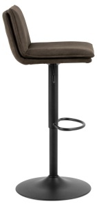 Scaun de bar Flynn V1, Gri, 107x44x53 cm - Img 6
