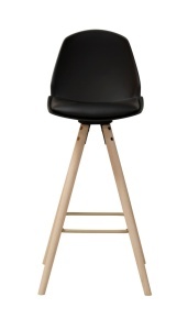 Scaun de bar I_Oslo, Negru, 105.5x46.5x49 cm - Img 4