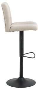 Scaun de bar Sylvia, Bej, 115x41.5x52 cm - Img 4
