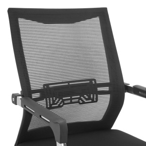Scaun de birou Chromatic, Negru, 53x54x97 cm - Img 4