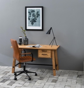 Scaun de birou Winslow, Maro, 103x51x58 cm - Img 2