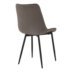 Scaun dining Berne, Gri inchis, 57x53x87 cm - Img 2