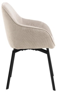 Scaun dining Clara, Bej, 83.5x58.5x55.5 cm - Img 5