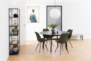 Scaun dining Eris V2, Verde, 85.5x48.5x54 cm - Img 2