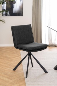 Scaun dining Flynn, Gri, 85x47x59 cm - Img 2