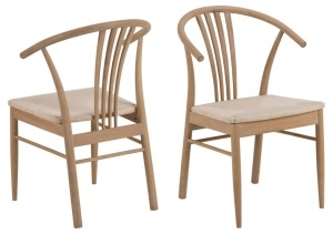 Scaun dining I_York, Alb, 83x54x54 cm - Img 3