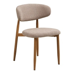 Scaun dining Levanto, Nisip, 55x52x77 cm, Stejar - Img 5