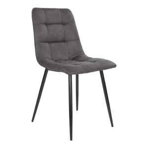 Scaun dining Middelfart, Gri, 55x44x86 cm - Img 5