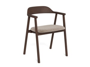 Scaun dining Nixon, Fumuriu mat, 76.5x54x50.9 cm - Img 2