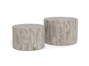 Set 2 piese Masute de cafea Dice, Gri, 40x58x58 cm - Img 6