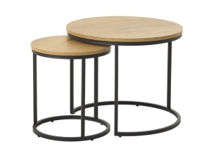 Set 2 piese Mese CESURA, Nuc, 40-60x45-50x40-60 cm