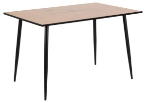 Set 5 piese Masa dining si Scaune Wilma V1, Natural, 75x120x80 cm - Img 3