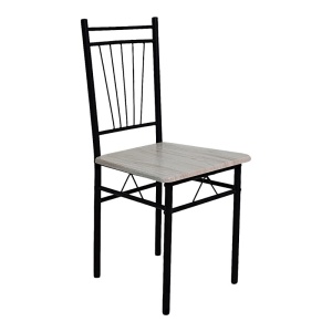 Set masa si scaune dining 5 buc. Roza, Stejar, 120x65x90 cm - Img 3