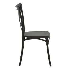 Set mobilier dining 3 piese Mercon Crossie, Antracit, 60x60x75 cm - Img 5