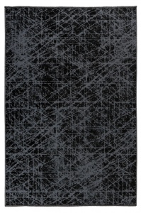 Szőnyeg, Amalfi, fekete, 80x150 cm
