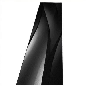 Szőnyeg, Plus Negru V6, fekete, 80x300 cm