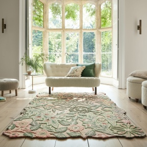 Szőnyeg, virág alakú, Bryony, Flair Rugs, zöld, 120x170 cm