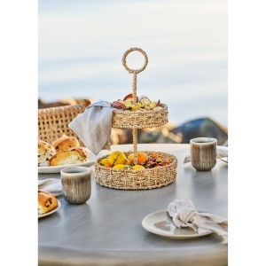 Tava decorativa Rifbjerg, Natural , 25x25x40.5 cm - Img 3