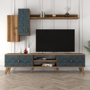 TV-szekrény, Class S, Dió, Kalcedon