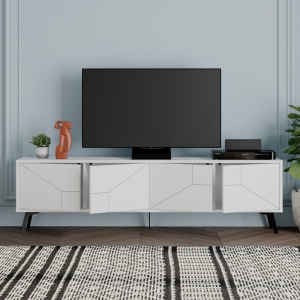 TV-szekrény, Dune, Fehér - Img 3